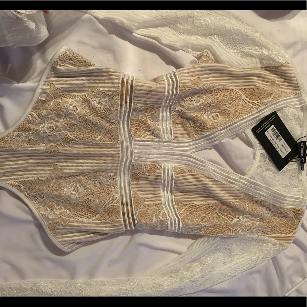 pretty little thing lace bodysuit!